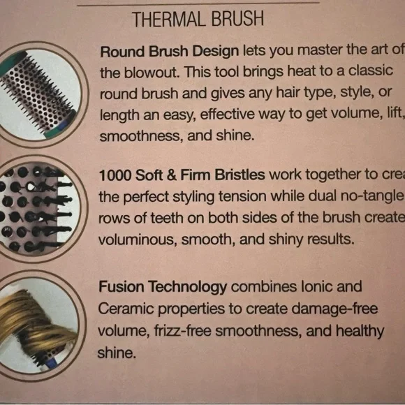 Calista Ombre Gemstone FAUXblo Heated Airless Blowout Brush. GIFT w/purcase‼️ - Picture 9 of 11
